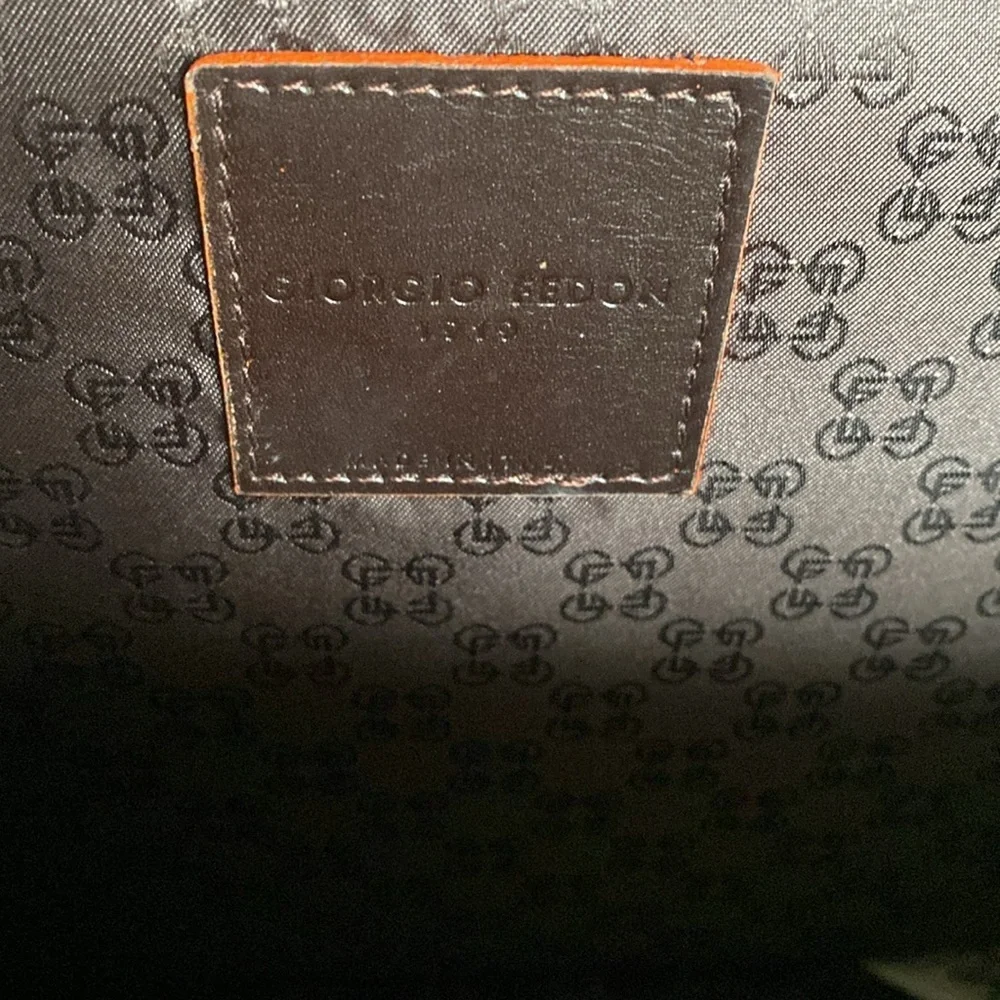Giorgio Fedon Stylish Leather Briefcase. Made in Italy